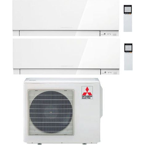 Klimaanlage Mitsubishi Kirigamine Zen Wifi White Dual Split Inverter 7000 + 18000 BTU mit U.E. MXZ-3F54VF Klasse A+++ /A++ NEU