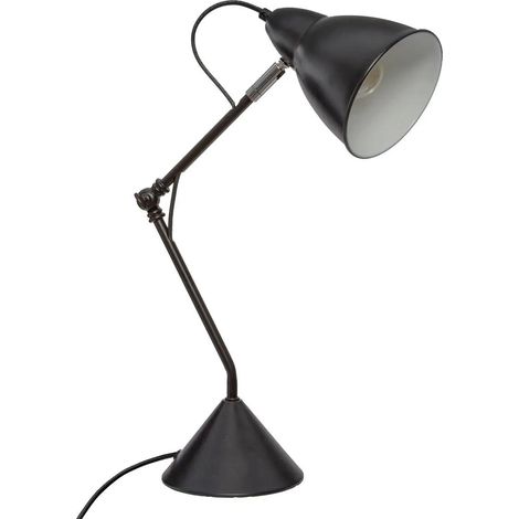 Lampe à Poser Design en Métal "Aude" 62cm Noir (1/3)