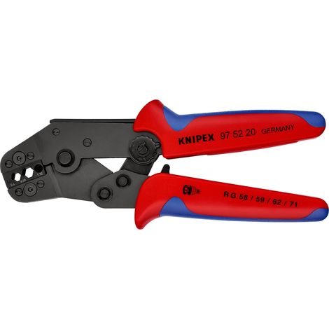 KNIPEX 97 52 20 Pinza per capicorda versione corta con manici multicomponente brunita 195 mm (1/2)