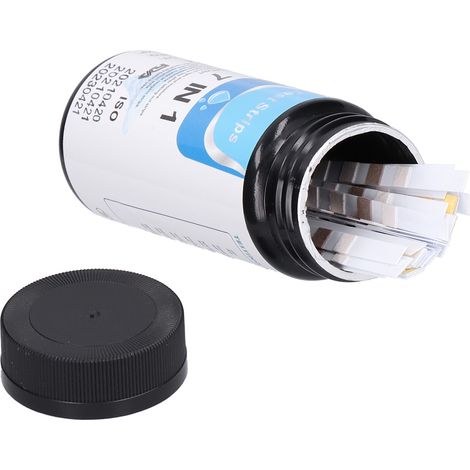 50 pièces bandelettes test eau multifonction 7 en 1 pH pour piscine aquarium (1/5)