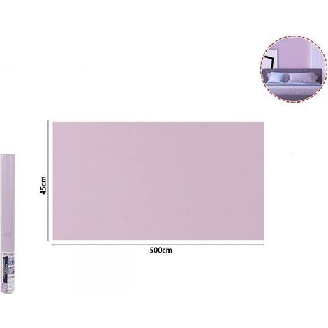 TRADE SHOP - Rotolo Pellicola Adesiva Colore Lilla 45cmx5mt Per Mobili Carta Da Parati 71125 -