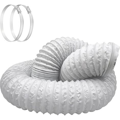 Tuyau Évacuation Climatiseur Mobile 5m Ø150mm Avec 2 Serrer Gaine (1/5)