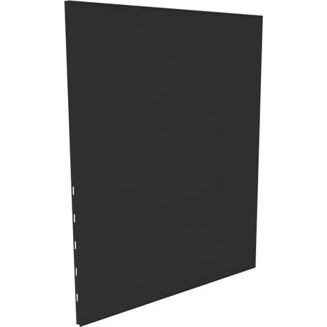[JAMAIS UTILISE] Plaque de Protection Murale pour Poêle DIXNEUF 81x120cm Unie Noire - 027.10644.82N3 (1/5)