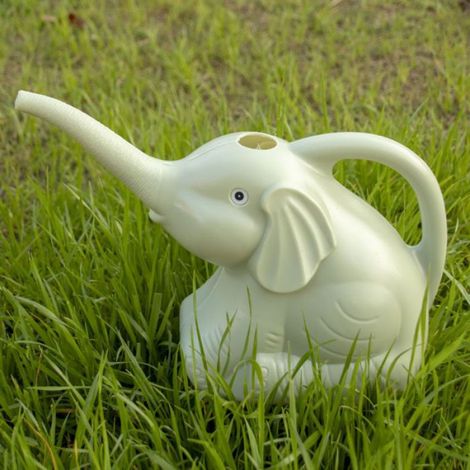 1 Arrosoir Bec Long Plastique Design Éléphant Poignée Ergonomique Intérieur Extérieur (1/3)