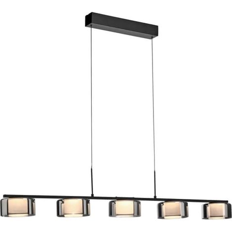 Lampe suspendue 5 lumières Rika noir - 2116-18 (1/3)