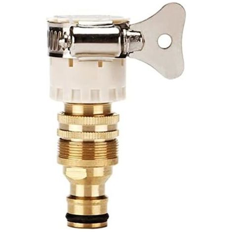 1.6x2x7.4cm Universal Faucet Connector, Garden Hose Mixer Tap Connector, Kitchen Faucet Tap Adapter