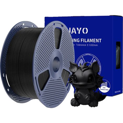 Filament d'imprimante 3D, Haute Résistance, Facile à Utiliser, PLA Mat BK 5KG (1/2)