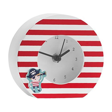 Premier Housewares Pirate Orologio da Tavolo, Pvc, Multicolore, 13x5x12 cm (1/4)