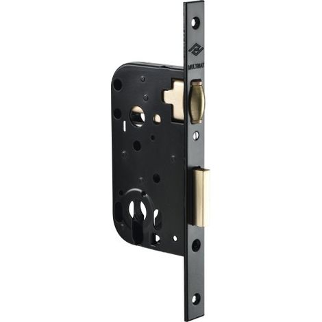 Serrure à larder 1 point MULTIBAT à rouleau clé I nickelée axe 50 mm - JPM