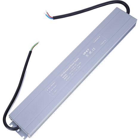 GARRYFIZH Alimentation CA CC à commutation étanche ultra fine avec surface anodisée HRUW-360W-24V 170-240VAC (50/60HZ)