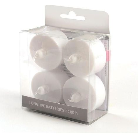 4 bougies LED longue durée - 100 h (1/2)