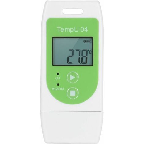 Thermomètre Enregistreur de Données USB - Enregistrement de Température Réutilisable (32 000 Données), Vert (1/4)