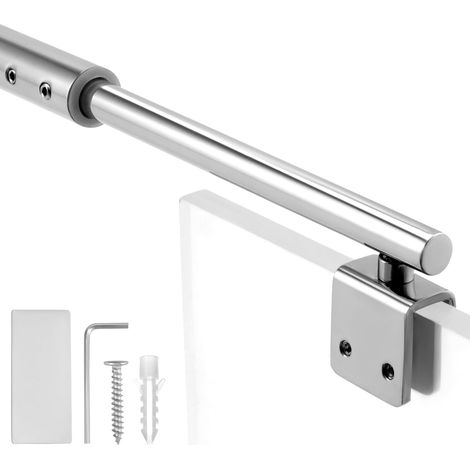 Shower Screen Support Rod, 700-1200mm Adjustable Stabilising Bar, Telescopic Support Bar for 8-10mm Thick Glass, for Shower Cubicle (1/5)