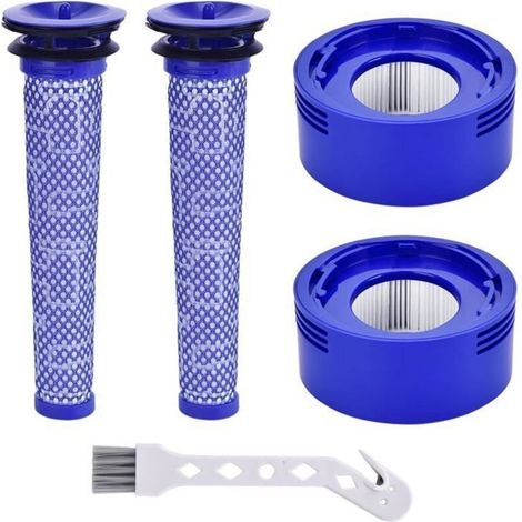 Filtre V8 pour Dyson 8 pièces V7 V8 Pré-Filtre et Filtre Moteur pour Dyson V8 V7 Animal Plus Extra Absolute Fluffy Aspirateur