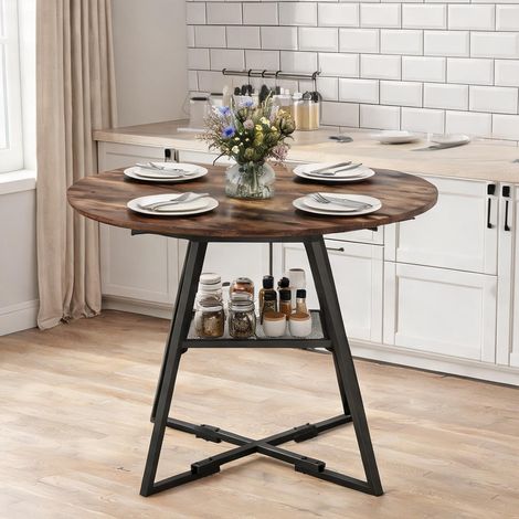 Table de salle à manger en truciolato Metallo 100 x 100 x 76 cm (1/5)