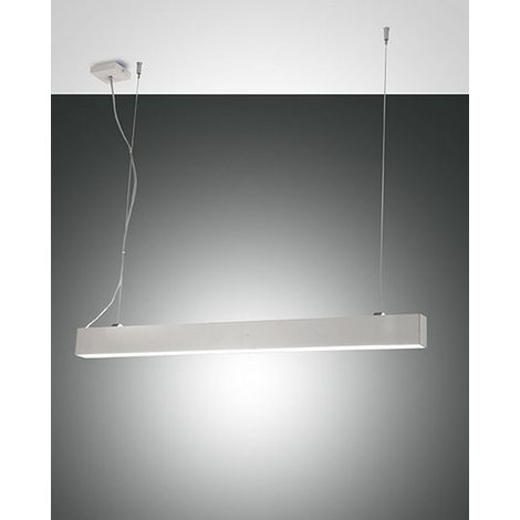 NEXT LAMPADARIO A SOSPENSIONE BIANCO L.112X4,6CM DIMMERABILE DOPPIA EMISSIONE A LED 3000K - 22+23W - 2600+2860 lm (1/2)