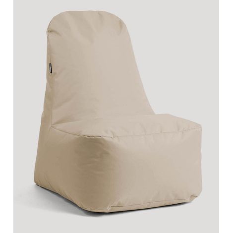 [GEBRAUCHT] B-Ware Mokebo Sitzsack Outdoor Kissen 'Der Däumchendreher' Outdoorstoff Beige Khaki 901