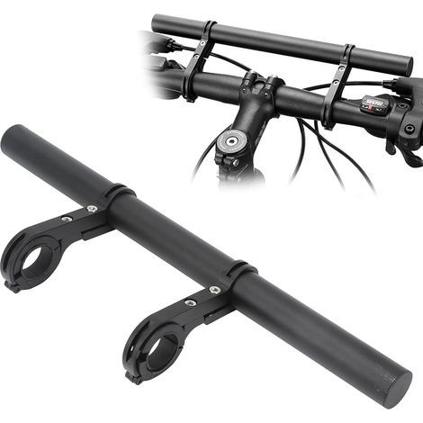 Soporte para bicicleta, soporte de teléfono y luz extensible de manillar de 20 cm, extensión de manillar de aleación de aluminio, soporte de faro y manillar para bicicleta (1/5)