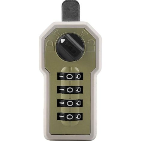 Serratura meccanica a codice con maniglia, serratura per porta d'ingresso senza chiave in lega di zinco-argento con tastiera a leva e password per porte anteriori esterne (4) (1/5)