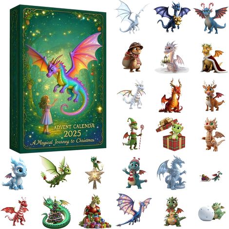 Calendrier De Lavent - 24 Cases - Thème Forêt Enchantée - Pour Noël - Version 2025 (1/5)