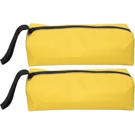 Set mit 2 multifunktionalen Werkzeugtaschen aus 600D Polyester mit Tragegurt und Reißverschluss, Gelb (1/4)