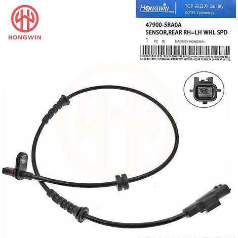 Capteur de vitesse de roue ABS avant/arrière gauche/droite pour Nissan Kicks Versa 2018-2020 2021 1.6L L4 Micra (47910-5RA0A 47900-5RB0A - Arrière, 1 pièce) (1/5)