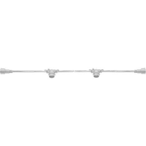 KIT CATENARIA BIANCA 10M IP65 CON 10 PORTALAMPADE