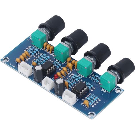 Carte Préampli Stéréo 2 Canaux pour Ampli Numérique, Alimentation 12V-24V DC (1/5)