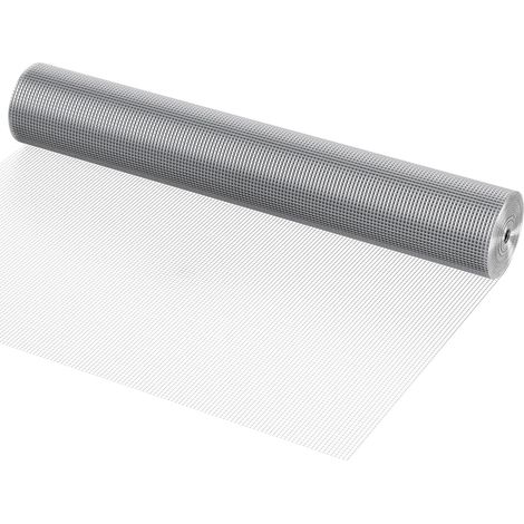 Mophorn Rete Metallica 6,35 mm 915 mm x 15,24 m Calibro 23 Colore Argento, Rotolo Recinzione Zincata a Caldo Dopo la Saldatura, Ideale per Giardino, Orto, Gabbie per Pollame e Animali Domestici (1/5)