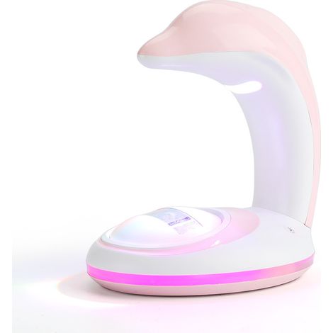 Projecteur veilleuse arc-en-ciel led enfants lumière mur et plafond chambre dauphin décoration arc-en-ciel couleur réflexion lumière cadeau parfait pour les enfants (1/2)