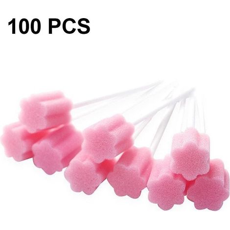 100 éponges buccales stériles pour soins buccaux (1/4)