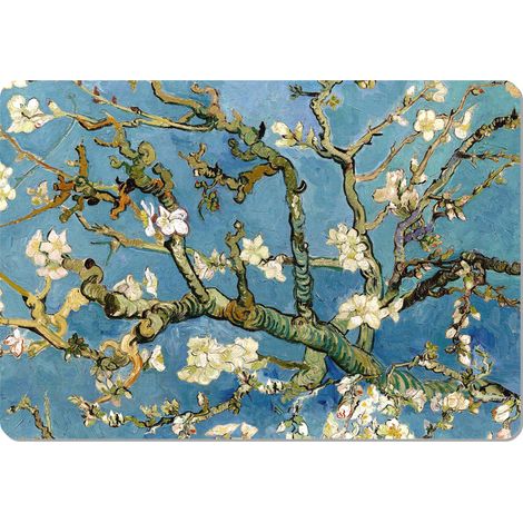 Tappetino da scrivania 50×70 cm, motivo mandorla - feltro ecologico, stampa HD, protezione per il piano del tavolo, per ufficio e soggiorno - Bertoni (1/5)