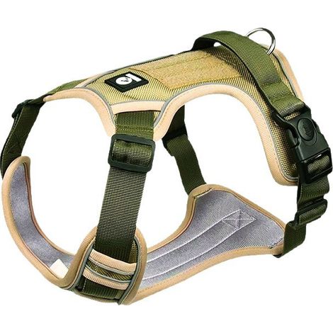 Laisse pour chien, harnais pour grand chien, Golden Retriever, Labrador, laisse anti-explosion de type gilet pour chien moyen (1/4)