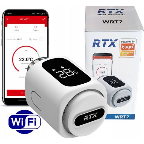 RTX Thermostat-Kopfthermostat für WLAN TUYA Smart-Heizkörper (1/5)