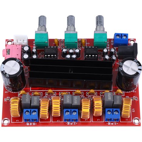 Carte d'amplificateur de puissance audio numérique 2.1 canaux TPA3116D2 2 x 50 W + 100 W 12 V 24 V (1/5)