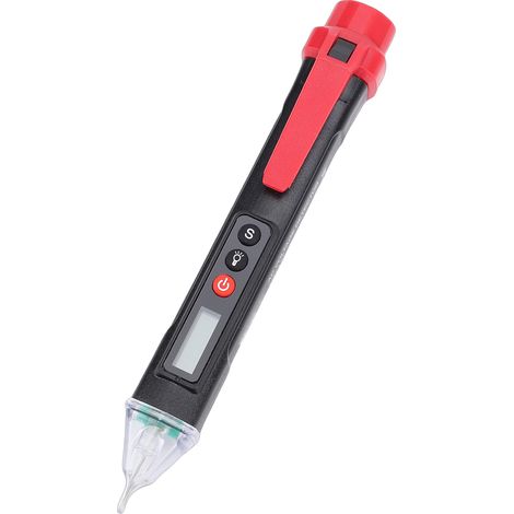 Testeur de tension intelligent, multimètre sans contact avec détection NCV, double gamme, écran LCD, alarme sonore et lumineuse, pour électriciens et usage domestique VC1010【Noir】 (1/2)