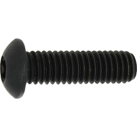 200 Vis métaux tête bombée hexagonale creuse Iso7380 10,9 Brut - diamètre 5,0 mm - Longueur 12 mm mm - Diamètre 5 mm