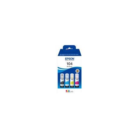 Epson EcoTank 104, Mulitpack 4-Colour Tintenbehälter, 4x65ml (1/5)