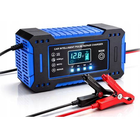 CARGADOR AUTOMÁTICO DE BATERÍAS CON FUNCIÓN DE REPARACIÓN DE BATERÍAS DE 12V