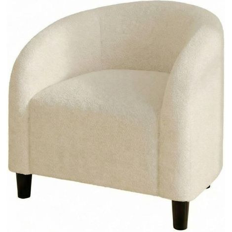 Fauteuil Blanc, Fauteuil Lounge Moderne, Fauteuil De Lecture Confortable Pour Le Salon Et La Chambre