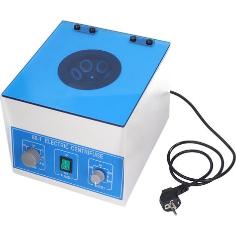 Centrifugeuse de paillasse électrique 220V avec minuterie, 6x20ml, 4000 tr/min, contrôle de vitesse, prise UE. (1/5)