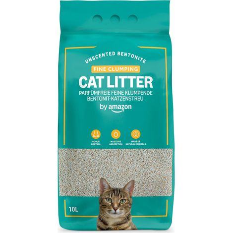 Litière pour Chat Fine et Agglomérante, sans Parfum, 10L (1 Paquet) (1/5)