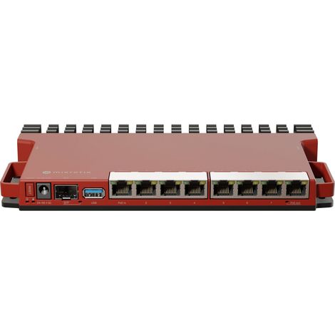 MikroTik Router L009UiGS-RM No Wi-Fi 10/100/1000 Mbit/s 8 porte Ethernet LAN (RJ-45) No supporto Mesh No MU-MiMO No banda larga mobile 1x USB 3.0 tipo A