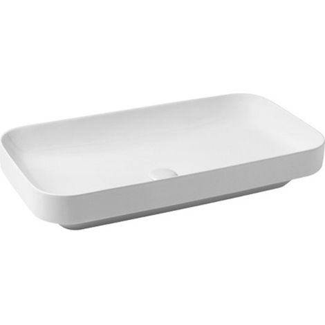 Lavabo Elegance semincasso/appoggio 90x40 senza foro in ceramica (1/2)