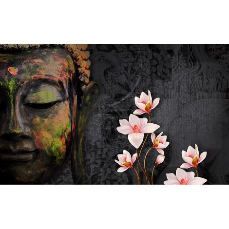 Papier peint panoramique - ZEN - Bouddha - 130 cm x 80 cm (1/2)