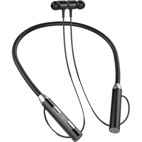 Casque cou, casque sport sans fil au niveau du cou, granbatterie, ventouse magnétique binaurale, écouteurs sans fil, cou (1/5)