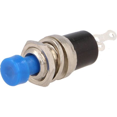 Pulsante miniaturizzato a circuito aperto 3A 250V BLU