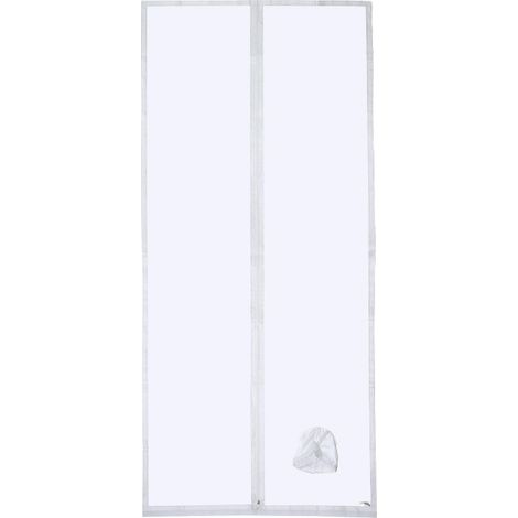 Türdichtung für mobile Klimageräte mit eingenähter Schlauchverlängerung für optimale Kühlleistung und reduzierten Energieverbrauch, mit Reißverschluss, 100 x 210 cm (1/4)
