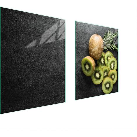 GLASSCHUTZPLATTE FÜR HERD 85x52 KIWI (1/5)