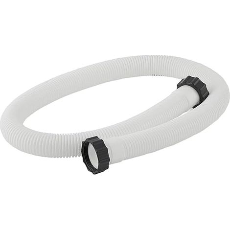 Tuyau de piscine universel, 38 mm de diamètre et 150 cm (59 pouces) de longueur, avec écrou, adapté aux pompes de filtration, aux filtres à sable et aux systèmes d'eau de mer, compatible avec le modèl (1/4)